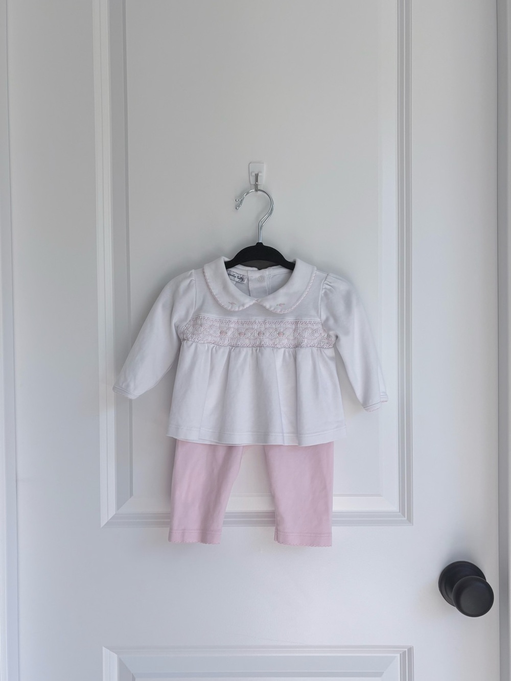 Magnolia Baby Smocked Pima Cotton Shirt and Pants Set